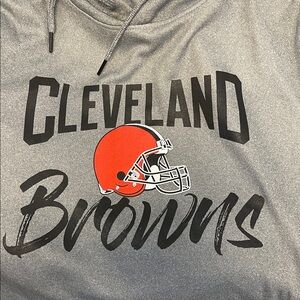 NFL Cleveland Browns Gray Lightweight Jacket / Hoodie